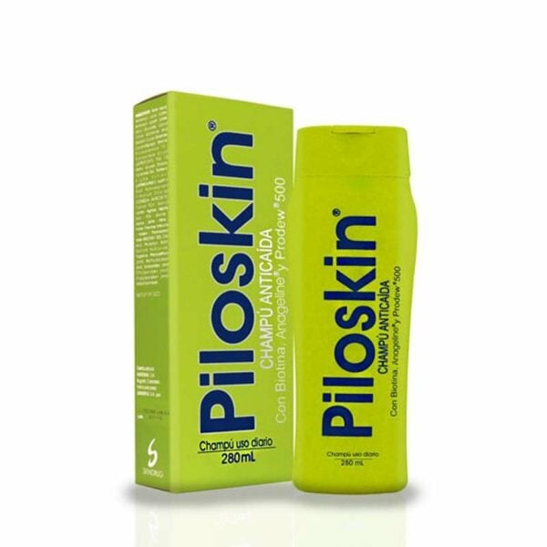 Piloskin Champu Anticaida Biotina X 280 Ml (Verde Limón) Skindrug