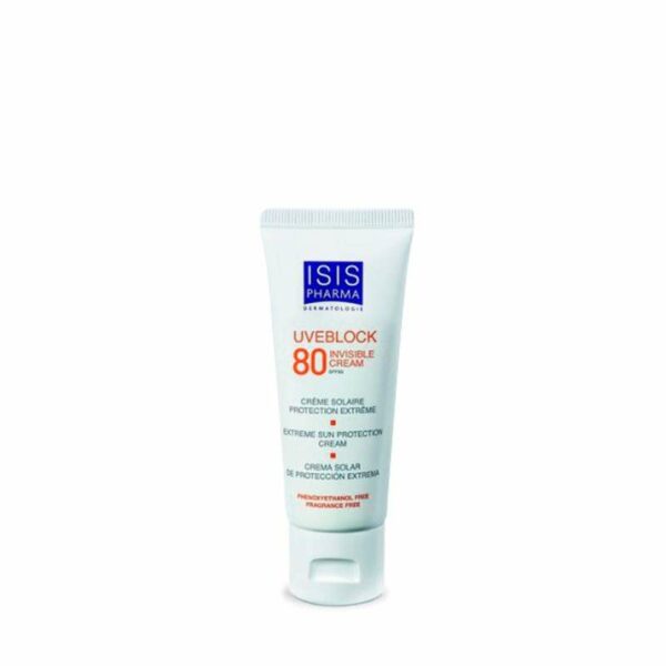 Uveblock Spf 80 Invisible Cream X 40 Ml Isispharma