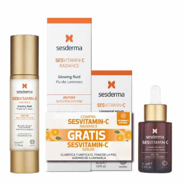 Kit Ses Vitamin C Radiance Fluido Luminoso Gratis Ses Vitamin C Serum 