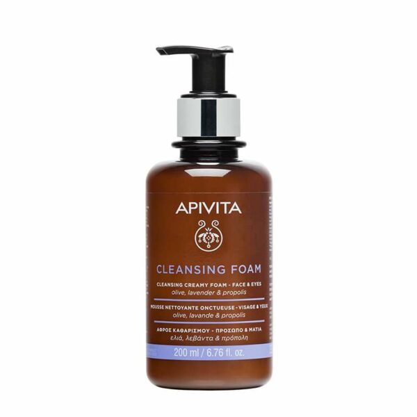 Apivita Cleansing Face & Eyes Creamy Foam X 200Ml