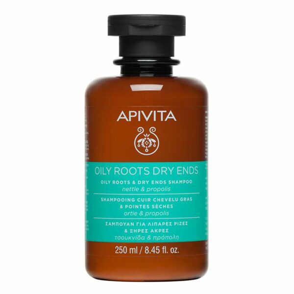 Apivita Oily Roots & Dry Ends Shampoo X 250 Ml
