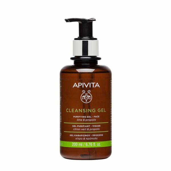 Apivita Purifying Cleansing Gel Face  X 200Ml