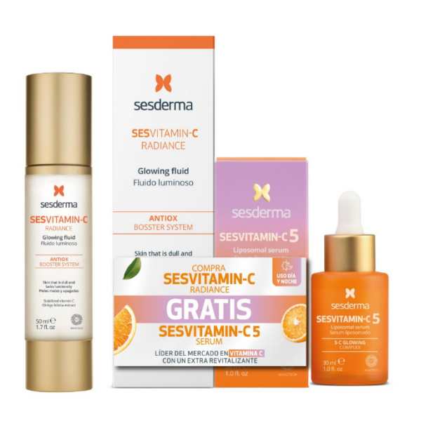 Kit Ses Vitamin C Radiance Fluido Luminoso Gratis Ses Vitamin C5 Serum