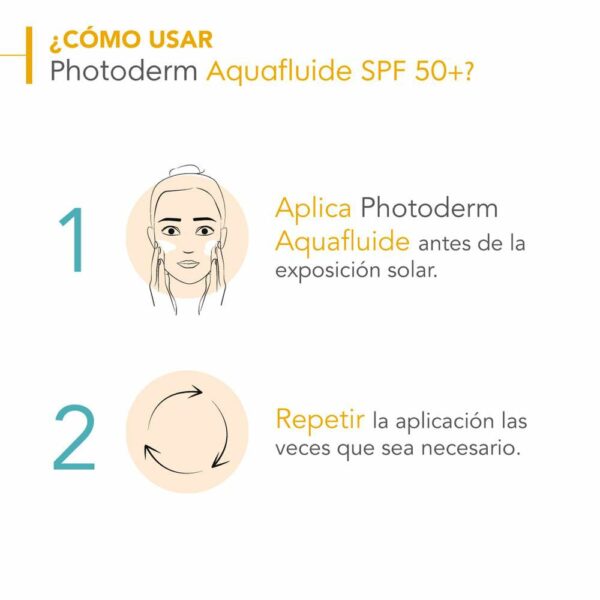 Photoderm Aquafluido Spf50+ Tono Claro Light X 40Ml Bioderma - Imagen 6