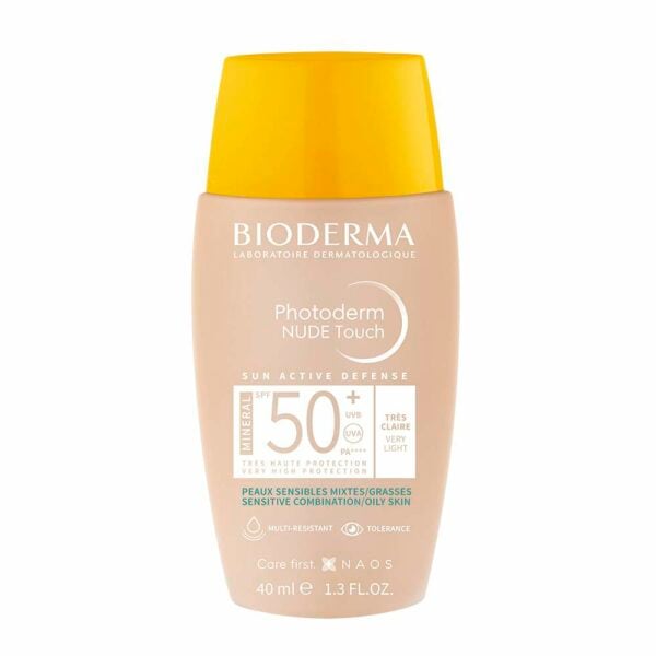 Photoderm Nude Touch Very Ligth Tinte Spf 50+ X 40 Ml Bioderma