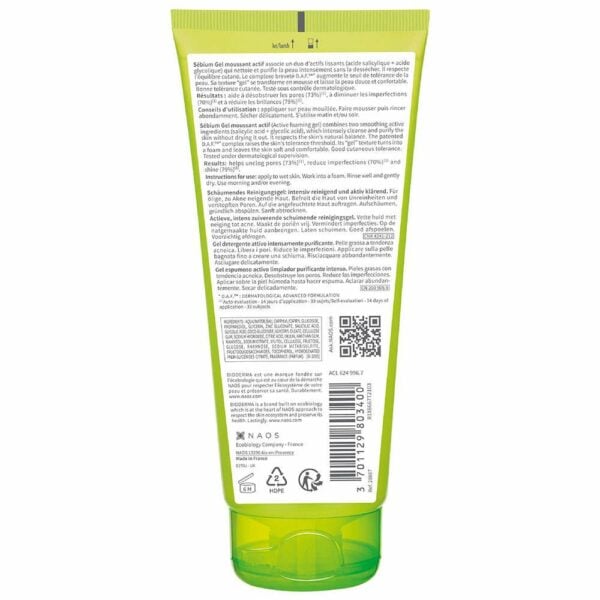 Sebium Actif  Gel Moussant X 200 Ml Bioderma - Imagen 3