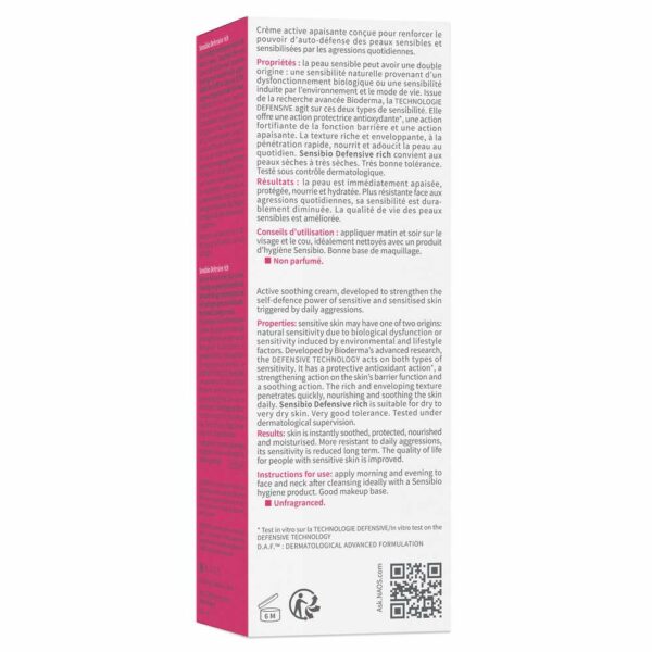 Sensibio Defensive Rich X 40 Ml Bioderma - Imagen 6