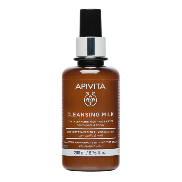 Apivita Cleansing Milk 3 En 1 - Face & Eyes X 200 Ml 