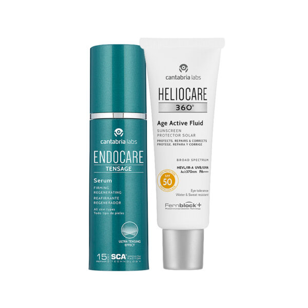 Kit Endocare Tensage Serum X 30Ml Gratis Heliocare 360 AGE Active Fluid Spf 50 X 50 Ml 