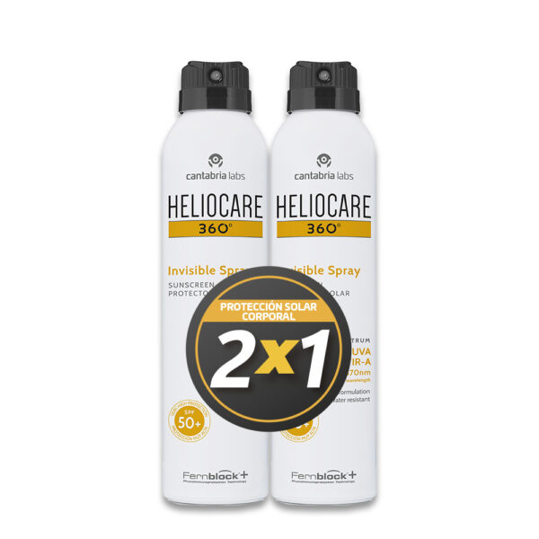 Kit Heliocare 360 Invisible Spray Spf 50+ X 200 Ml Pague 1 Lleve 2